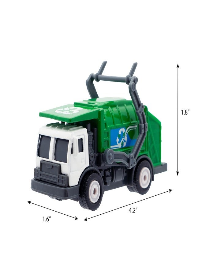 Mighty Fleet Diecast 3-Pack, Tow Truck, Garbage Truck, and Tanker, Durable 3â€ Diecast Vehicles for Kids Ages 3+ - Image 4